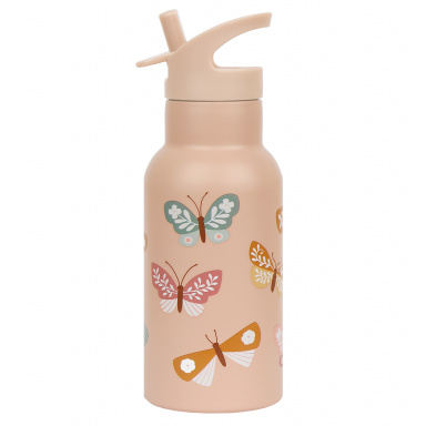 A Little Lovely Company - nerezová lahev na pití, 350 ml  - motýl
