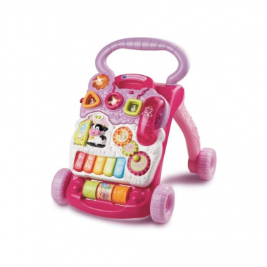 Vtech chodítko Uč se a poznávej růžové CZ