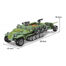Mould King 20027 Kolopásový transportér SD KFZ 251/1 + protitankové dělo PAK 40 R/C