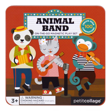 Petit Collage Magnetická knížka Zvířátka