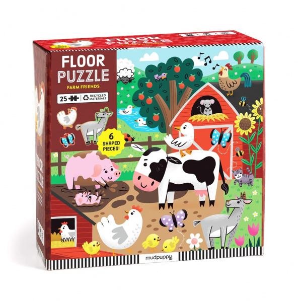 Mudpuppy Podlahové puzzle Kamarádi z farmy 25 dílků Mudpuppy Podlahové puzzle Kamarádi z farmy 25 dílků