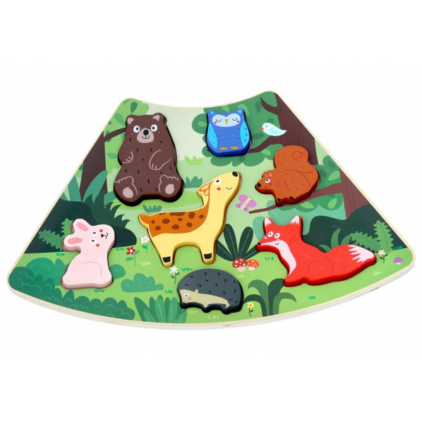 2Kids Toys Dřevěné puzzle Lesní zvířátka propojitelné