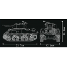 Mould King 20024 Americký střední tank  M4 Sherman R/C