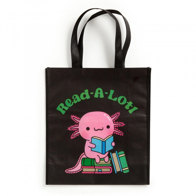 Mudpuppy Znovupoužitelná nákupní taška Axolotl čte