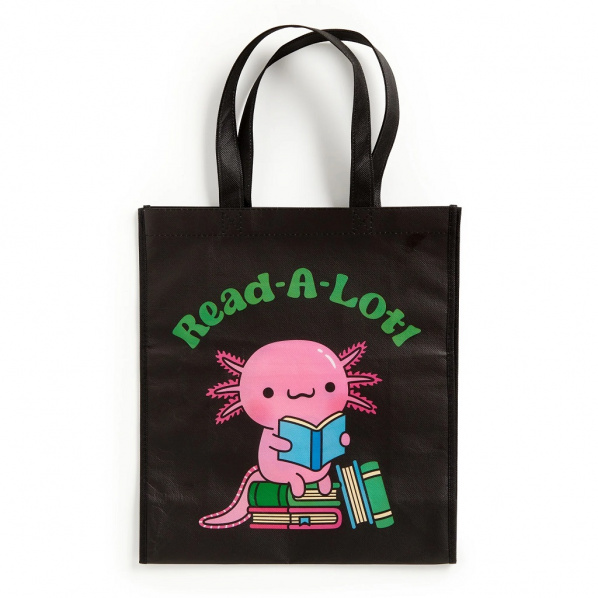 Mudpuppy Znovupoužitelná nákupní taška Axolotl čte