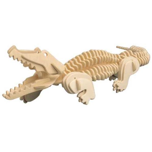 Woodcraft Dřevěné 3D puzzle Krokodýl Woodcraft Dřevěné 3D puzzle Krokodýl