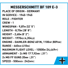 Cobi 5727 Messerschmitt Bf-109 E-3