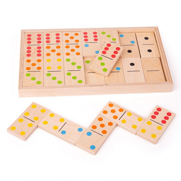 Bigjigs Toys Velké dřevěné domino Bigjigs Toys Velké dřevěné domino
