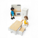 Bigjigs Toys Dřevěný nábytek do domečku pro panenky Kuchyň
