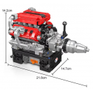 Mould King 10204 Automobilový 8válcový motor FE V12