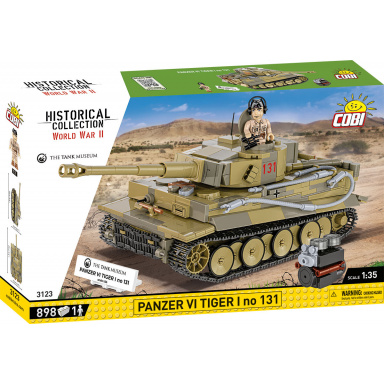 COBI 3123 Německý tank PzKpfw VI Tiger č.131,  1:35