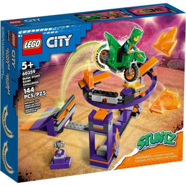 LEGO® City 60359 Kaskadérská výzva s rampou a obručí