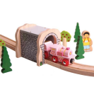 Bigjigs Rail Růžová mašinka s tendrem