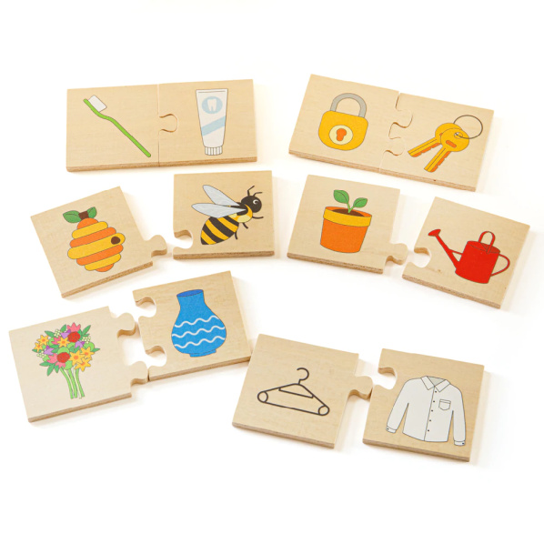 Bigjigs Toys Didaktické puzzle Co k sobě patří Bigjigs Toys Didaktické puzzle Co k sobě patří