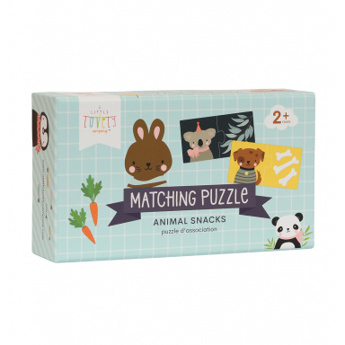 A Little Lovely Company - přiřazovací puzzle - pochoutky pro zvířátka