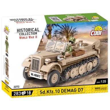 Cobi 2273 Německý polopásový vůz Sd.Kfz. 10 Demag D7