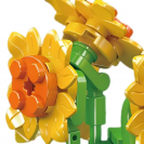 Mould King 24113 Mini květiny v květináči – Slunečnice, Třešňový květ, Květ fantazie