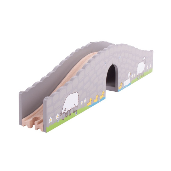 Bigjigs Rail Farma most s tunelem Bigjigs Rail Farma most s tunelem