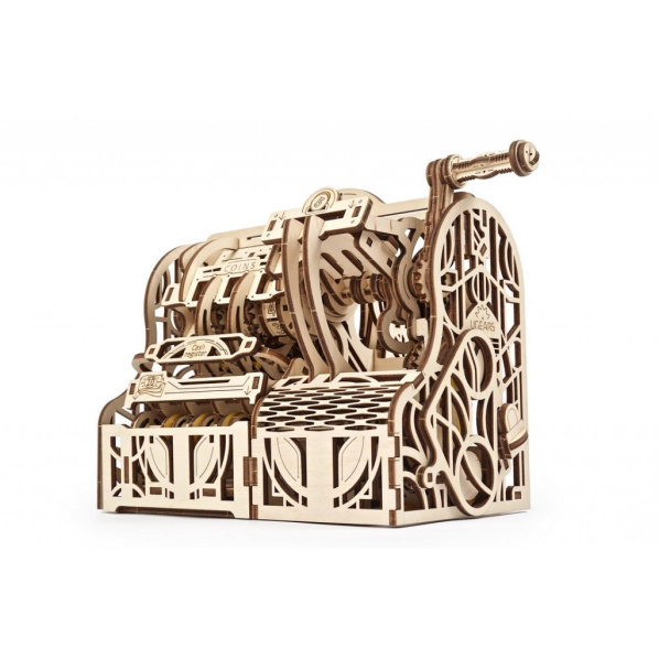 Ugears 3D dřevěné mechanické puzzle Pokladna Ugears 3D dřevěné mechanické puzzle Pokladna
