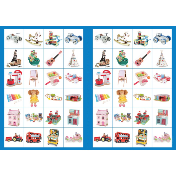 2Kids Toys Papírové pexeso dřevěné hračky