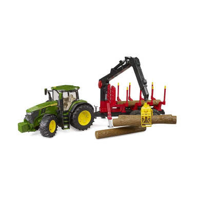 Bruder 3154 traktor John Deere 7R 350 + valník s rukou