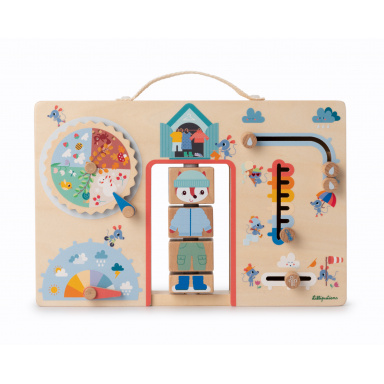 Lilliputiens - Activity Board - oblékáme se podle počasí - liška Alice