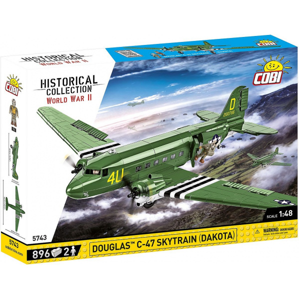 Cobi 5743 Americké dopravní letadlo Douglas C-47 Skytrain Dakota