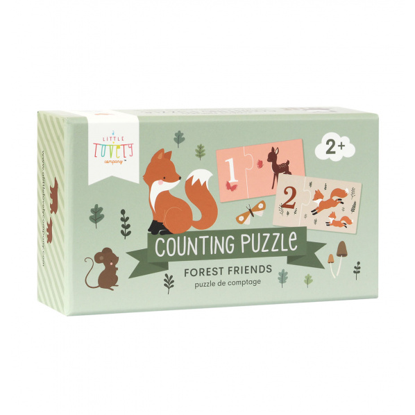 A Little Lovely Company - přiřazovací puzzle – počítání s kamarády z lesa A Little Lovely Company - přiřazovací puzzle – počítání s kamarády z lesa