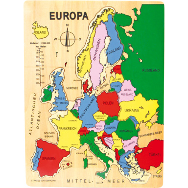 Small Foot Vkládací puzzle Evropa