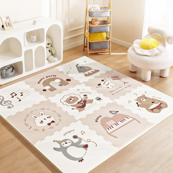 2Kids Toys Podložka na hraní Zvířecí párty 9 dílů 2Kids Toys Podložka na hraní Zvířecí párty 9 dílů