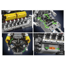 Mould King 10202 Automobilový 12válcový motor LAMBO V12 s převodovkou