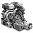 Mould King 10201 Automobilový 16válcový motor BUG W16 s převodovkou