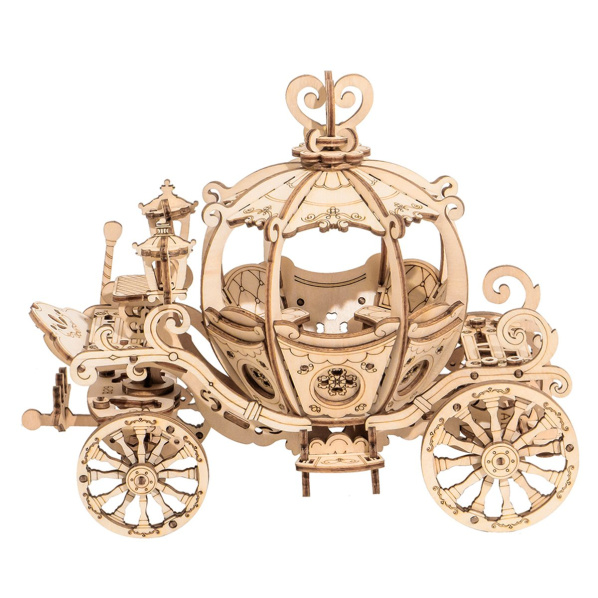 RoboTime dřevěné 3D puzzle Pohádkový kočár RoboTime dřevěné 3D puzzle Pohádkový kočár