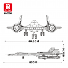 Reobrix 33041 Špionážní letoun SR-71 Blackbird