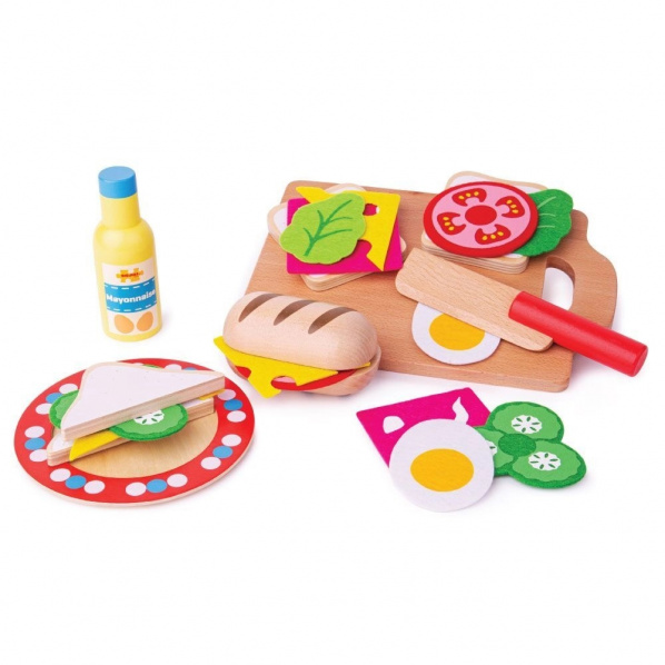 Bigjigs Toys Sendvičový set Bigjigs Toys Sendvičový set