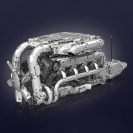 Mould King 10168 Automobilový motor Mercedes AMG V8 Twin-turbo