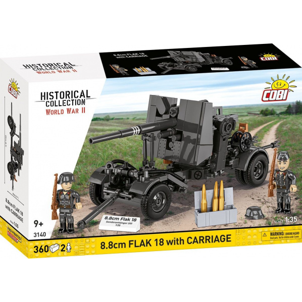 COBI 3140 8,8 cm Flak 18 s lafetou