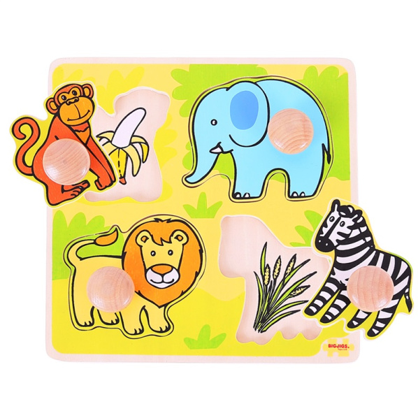 Bigjigs Toys moje první vkládací puzzle safari Bigjigs Toys moje první vkládací puzzle safari