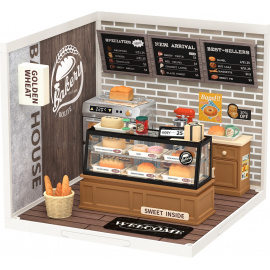 RoboTime 3D dřevěná skládačka Miniatura domečku Pekárna Golden Wheat