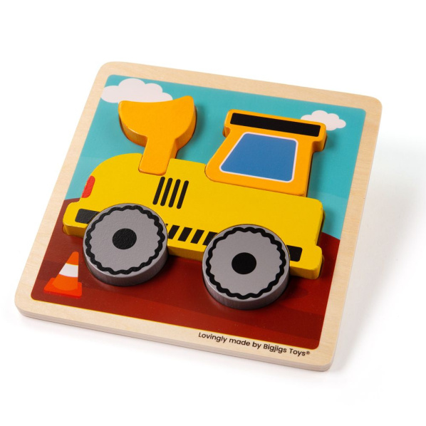 Bigjigs Toys Vkládací puzzle Bagr Bigjigs Toys Vkládací puzzle Bagr