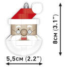 COBI 20011 Ozdoba na stromeček Santa Claus