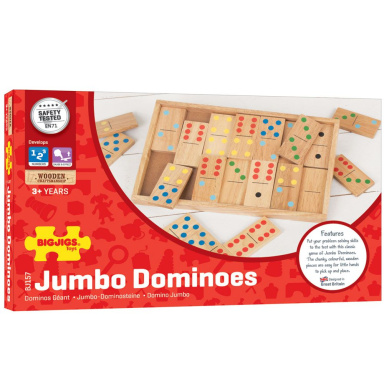 Bigjigs Toys – Velké dřevěné domino