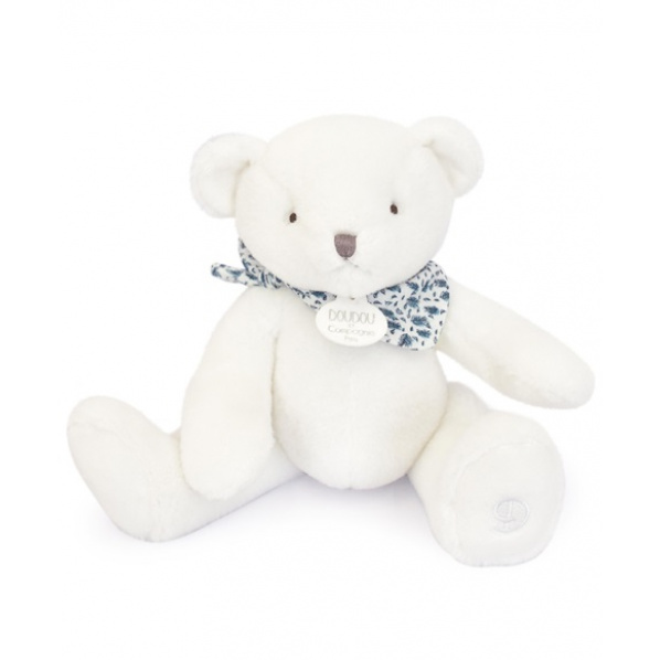 Doudou Plyšový medvídek bílý 25 cm