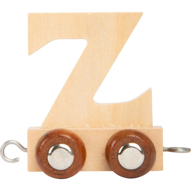 Dřevěný vláček vláčkodráhy abeceda písmeno Z