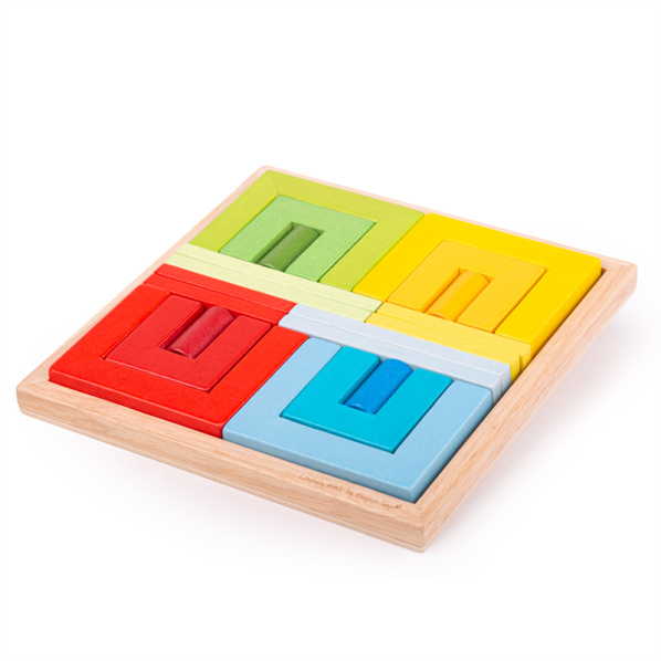 Bigjigs Toys Dřevěné skládací tvary Bigjigs Toys Dřevěné skládací tvary