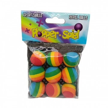 Sada 9 Plopper míčků – duhové