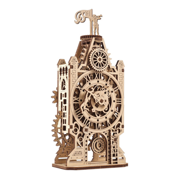 Ugears 3D dřevěné mechanické puzzle Hodinová věž Ugears 3D dřevěné mechanické puzzle Hodinová věž