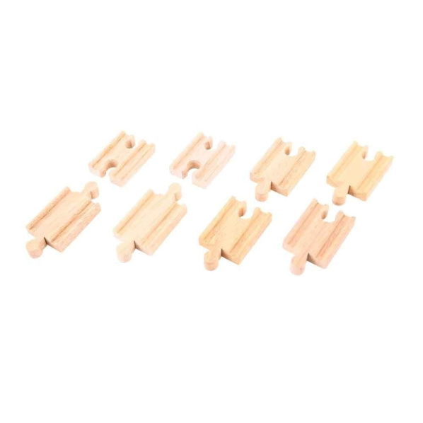 Bigjigs Rail Spojky kolejí 7 cm 8 ks Bigjigs Rail Spojky kolejí 7 cm 8 ks