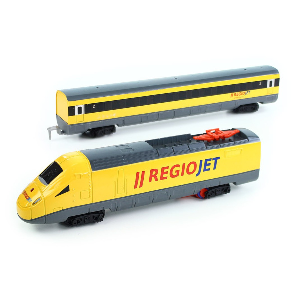 RAPPA Vlak žlutý RegioJet se zvukem a světlem