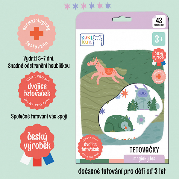 Betexa KukiKuk - TETOVAČKY Magický les Betexa KukiKuk - TETOVAČKY Magický les